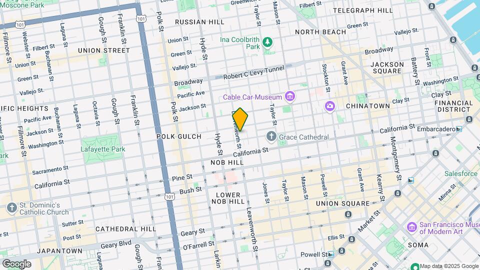 1218-1226 Leavenworth St Mapa y Detalles de la Ubicación