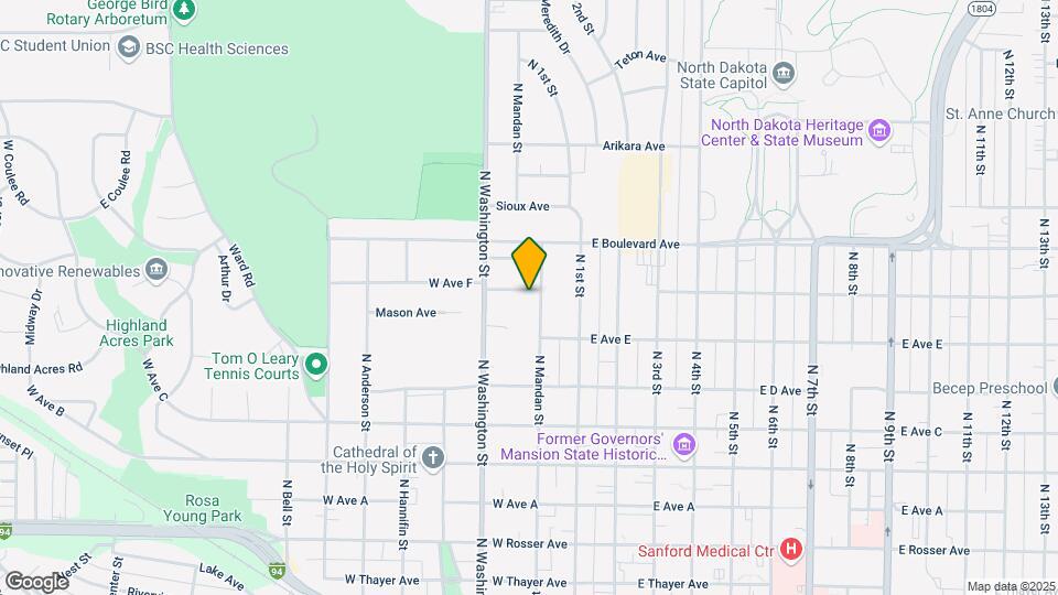 926 N Mandan St Mapa y Detalles de la Ubicación