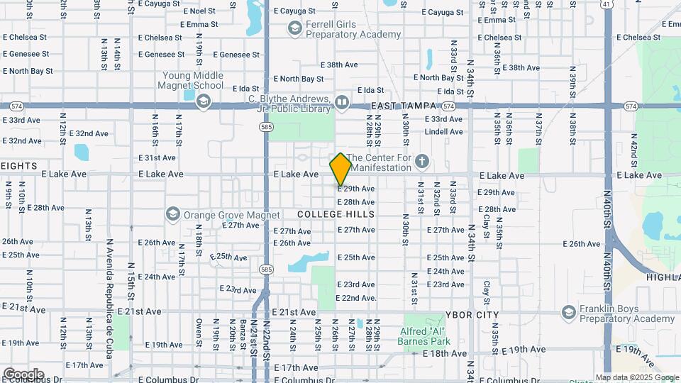 2603 E 29th Ave Map and Location Details