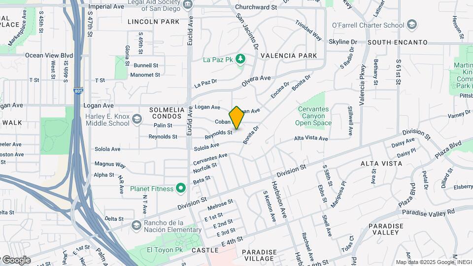 5277 Reynolds St Map and Location Details