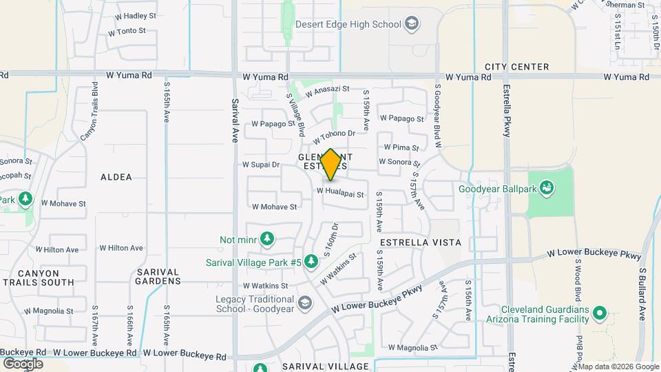 16042 W Hualapai St Mapa y Detalles de la Ubicación