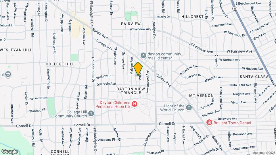 1829 Auburn Ave Map and Location Details