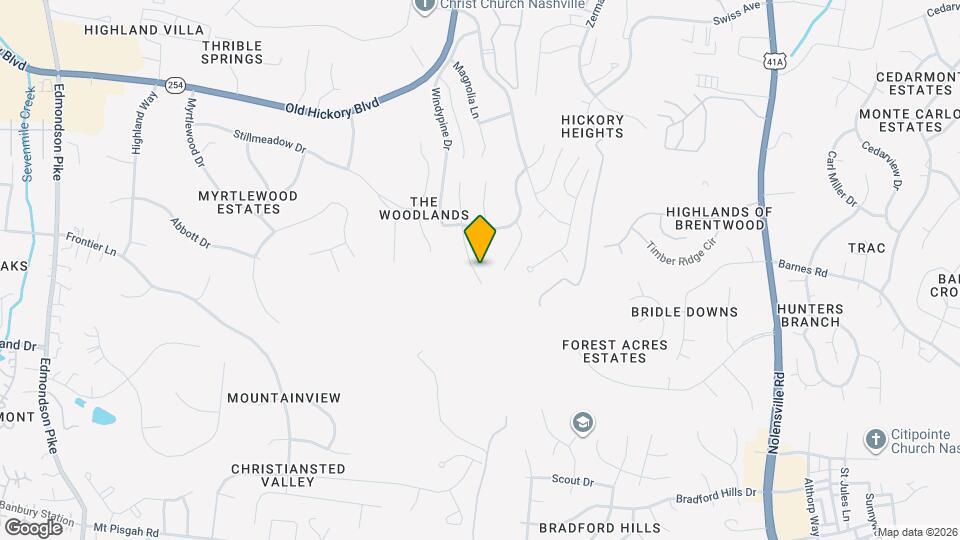 933 S Woodstone Ln Map and Location Details