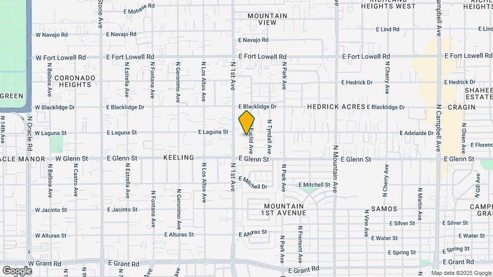 2841 N Euclid Ave Map and Location Details