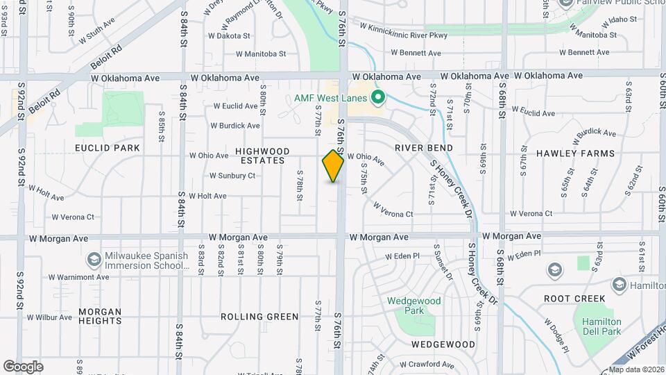 3367 S 76th St, Unit 1 Map and Location Details
