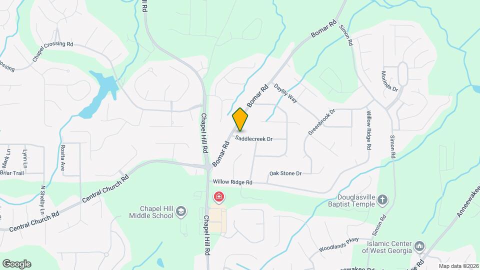 3900 Saddlecreek Dr Mapa y Detalles de la Ubicación