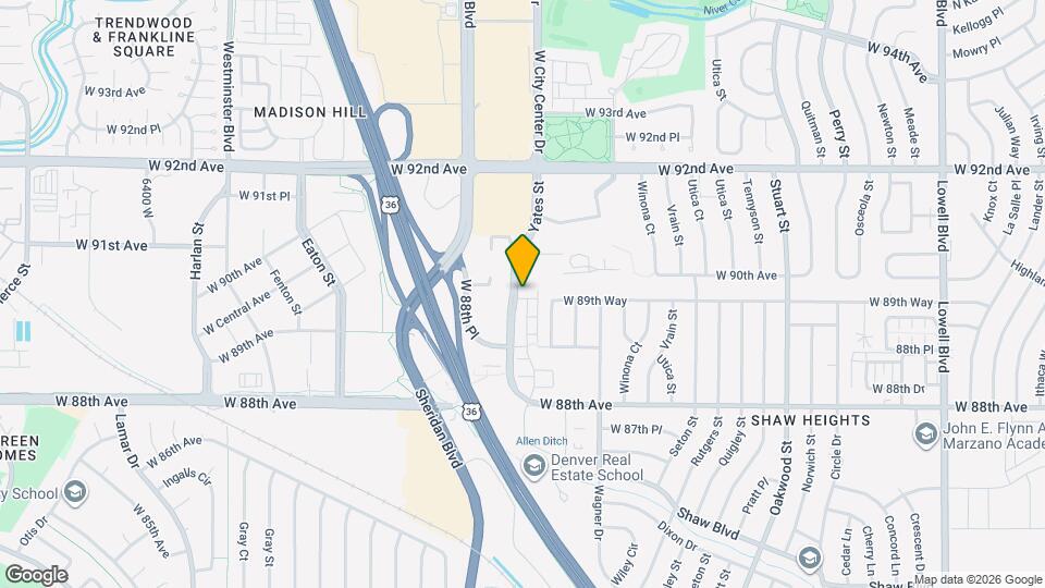 8991 Yates Dr Map and Location Details