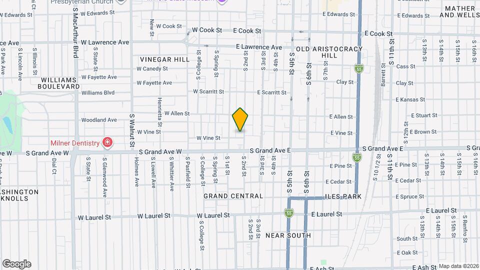 1133 S 2nd St Mapa y Detalles de la Ubicación