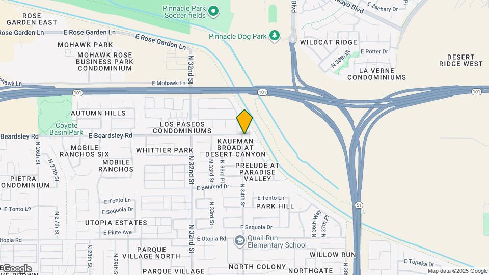 3402 E Menadota Dr Map and Location Details