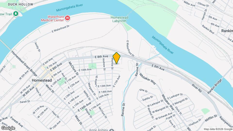 813 E 10th Ave Map and Location Details