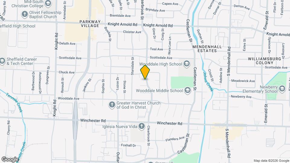 3409 Clearbrook St Map and Location Details