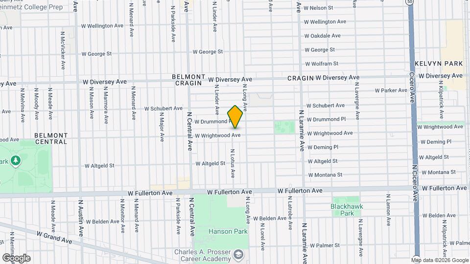 5422 W Wrightwood Ave, Unit 1 Mapa y Detalles de la Ubicación