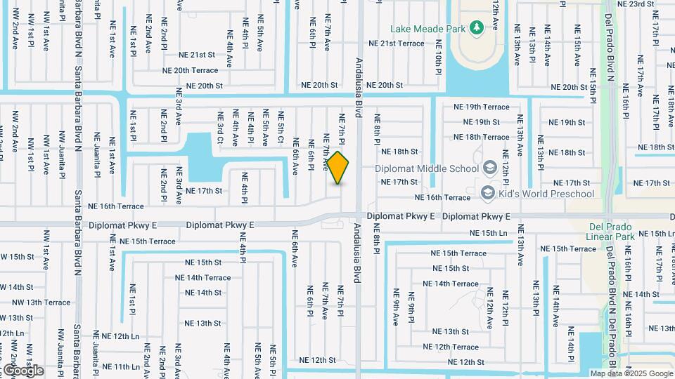 1620 NE 7th Pl Map and Location Details