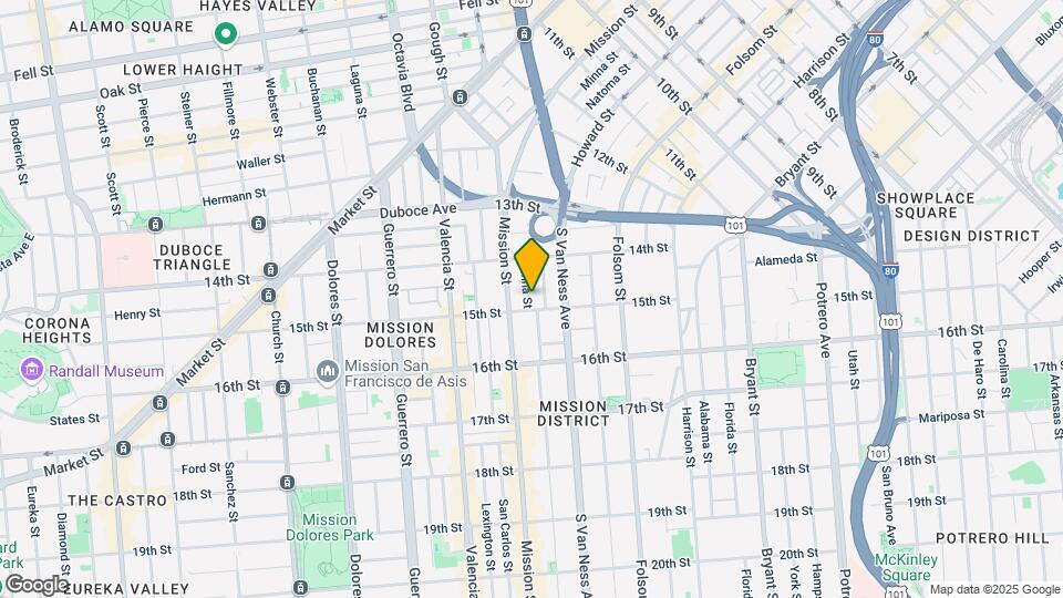 1381 Minna St Map and Location Details