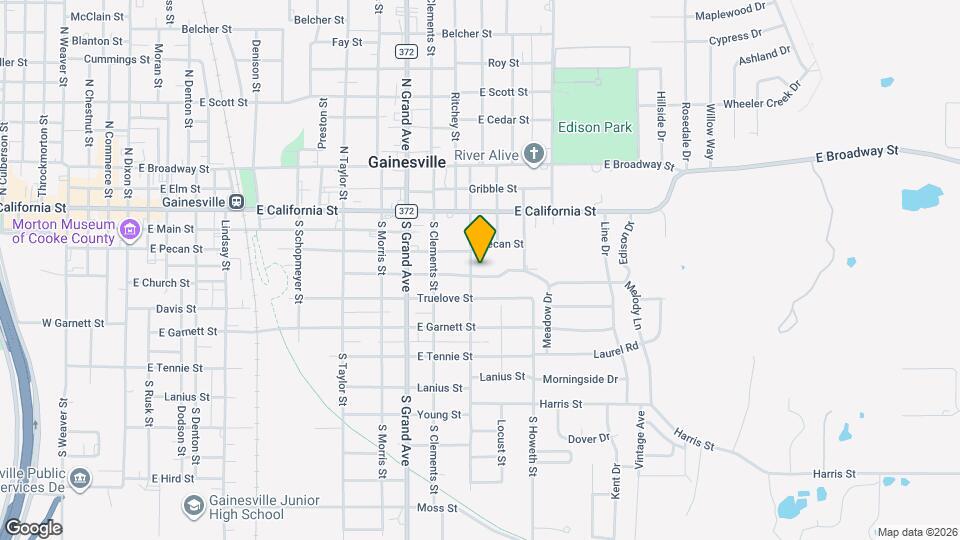 1405 Cherry St Map and Location Details