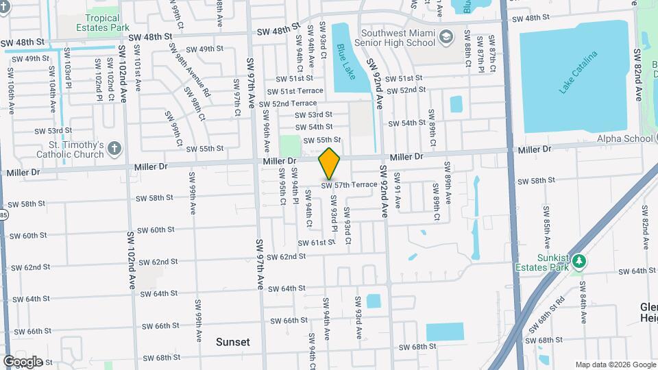 9315 SW 57th Terrace Map and Location Details