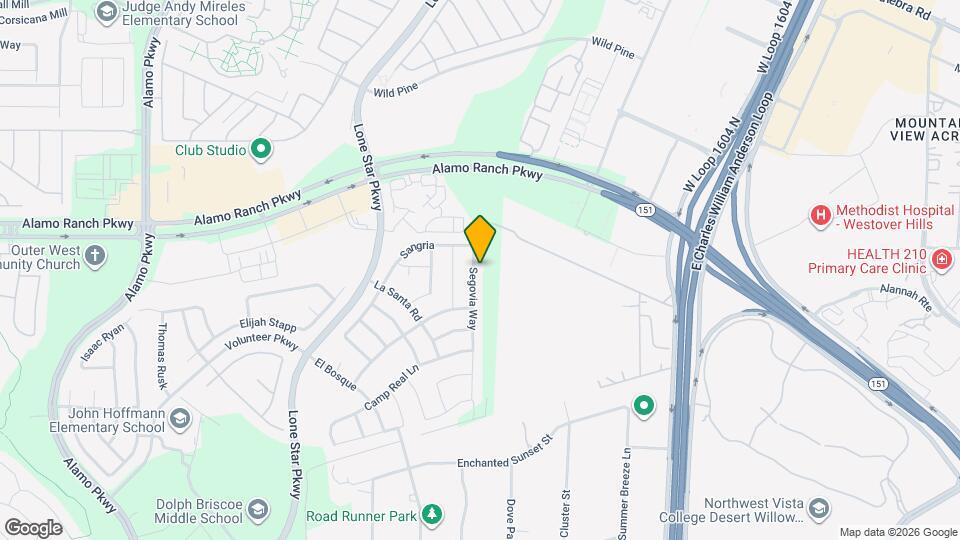 5038 Segovia Way Map and Location Details