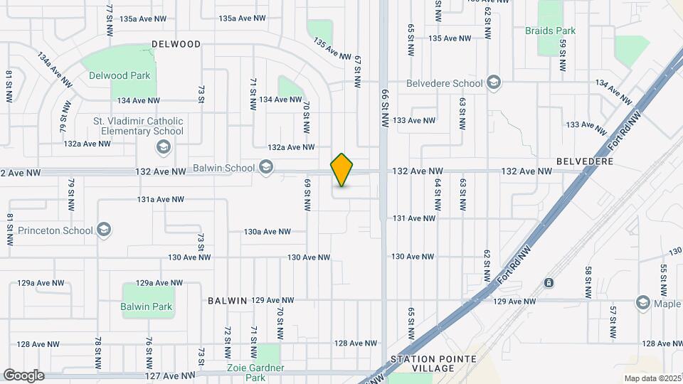 6708 131A Ave NW Map and Location Details