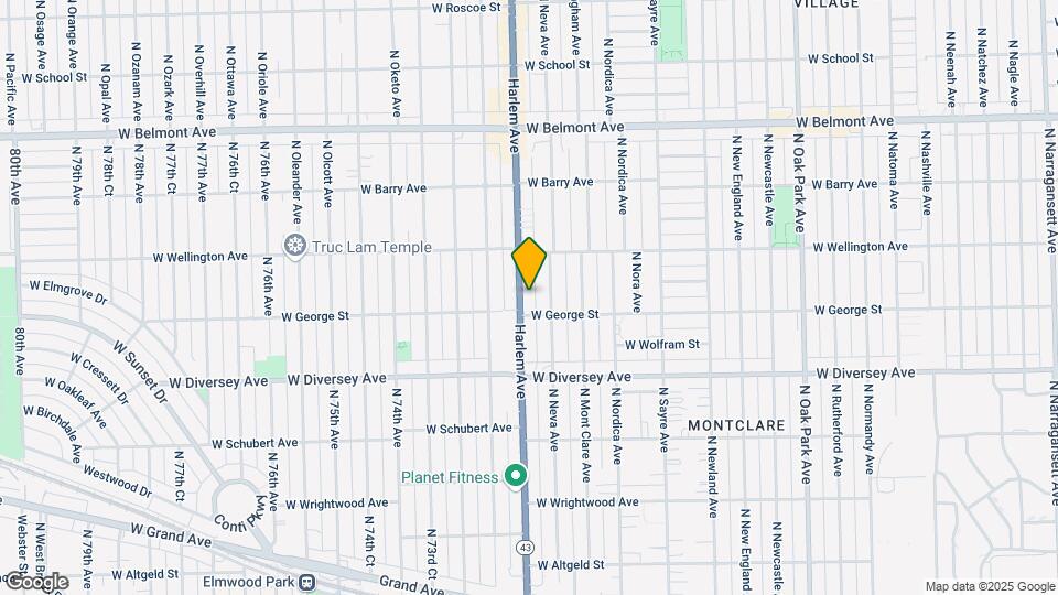 2919 N Harlem Ave Map and Location Details