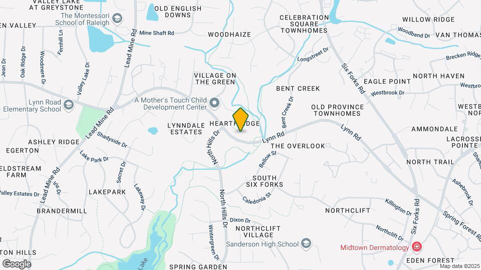 913 Hearthridge Rd Map and Location Details