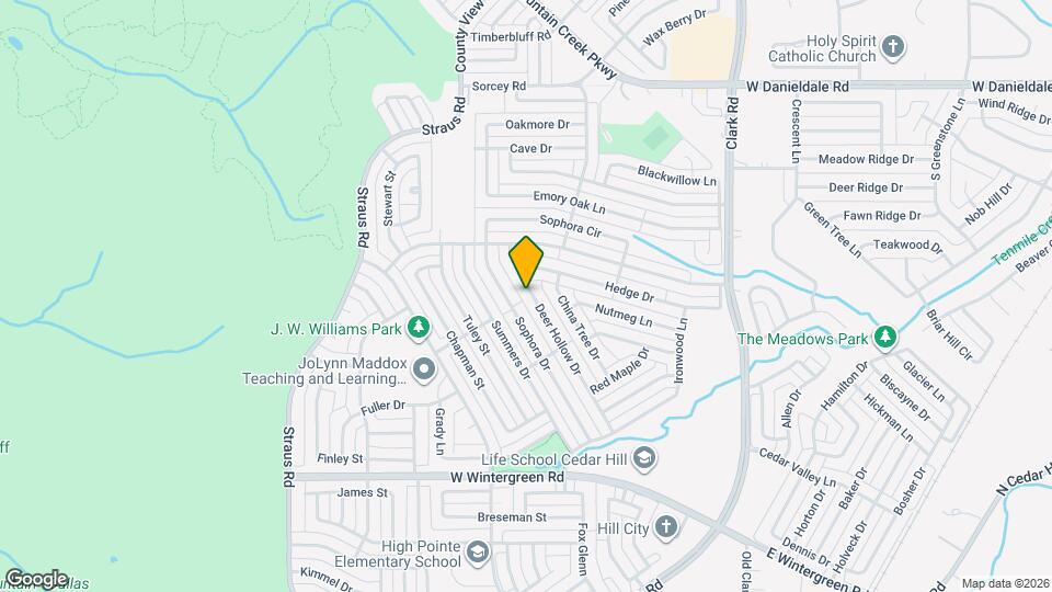 10023 Deer Hollow Dr Map and Location Details