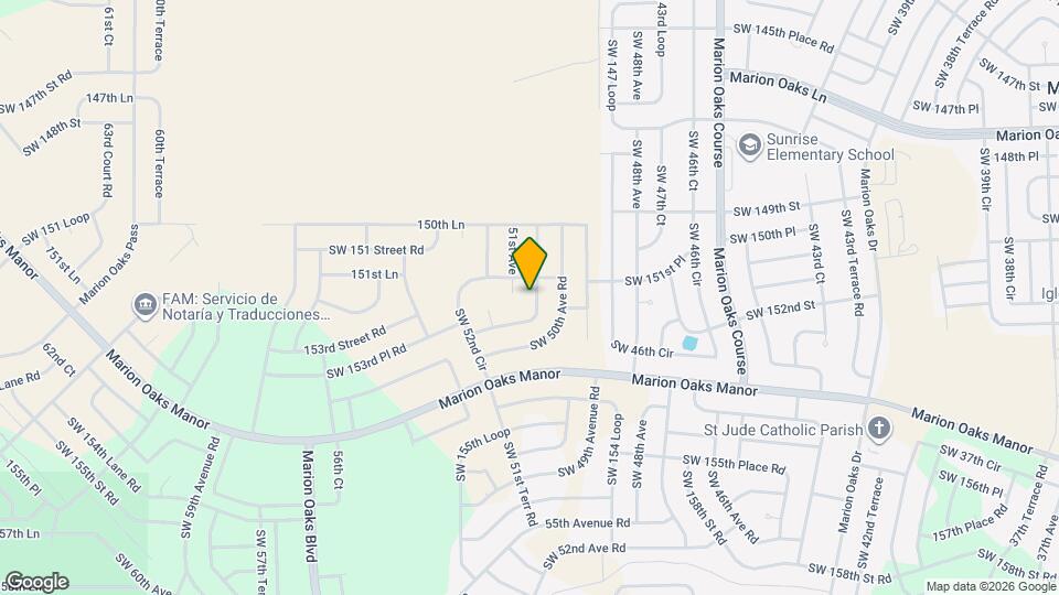 15226 SW 50th Court Rd Map and Location Details