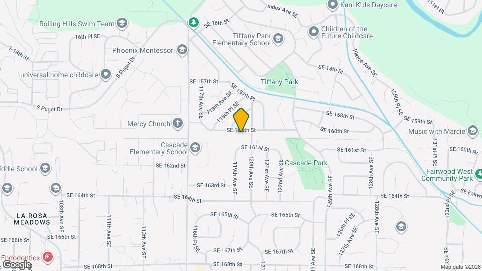 11963 SE 160th St Map and Location Details