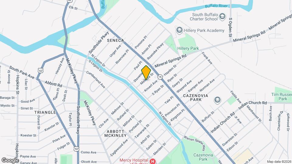 187 Melrose Map and Location Details