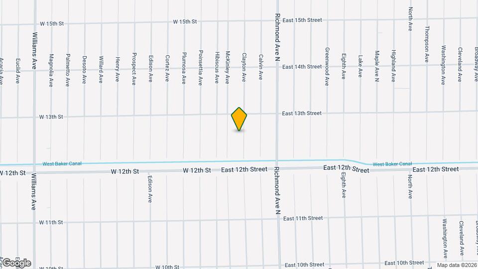 1217 Clayton Ave Map and Location Details