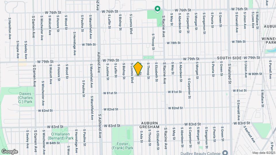8000 S Ada St Mapa y Detalles de la Ubicación