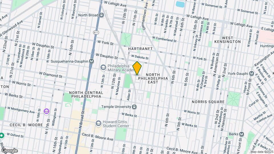 940 W Susquehanna Ave Mapa y Detalles de la Ubicación