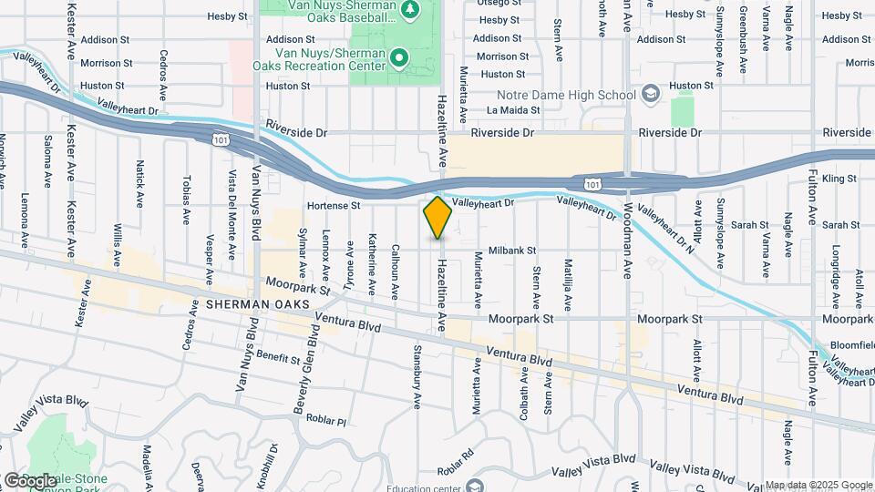 4503 Hazeltine Ave Mapa y Detalles de la Ubicación