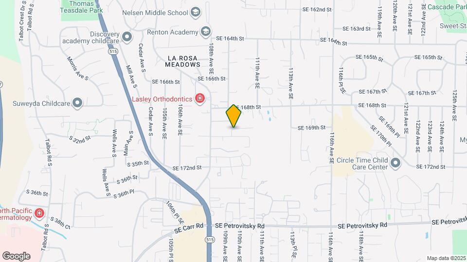 16922 109th Pl SE Map and Location Details