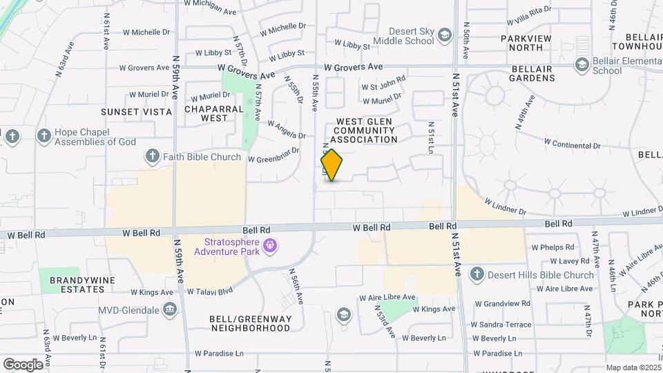 5429 W Hartford Ave Map and Location Details