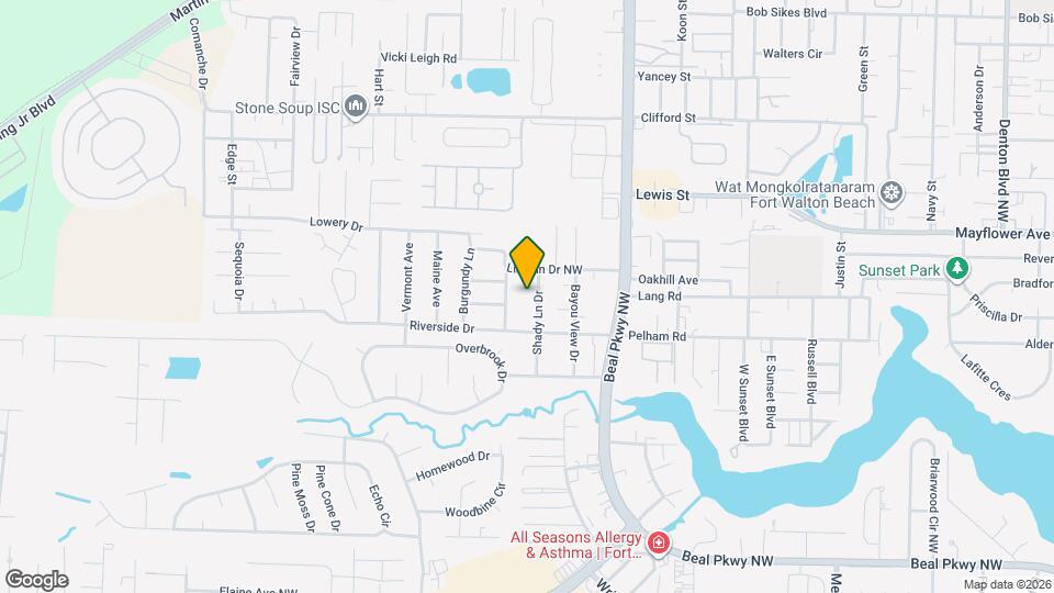 708 Shady Lane Dr, Unit Unit C Map and Location Details