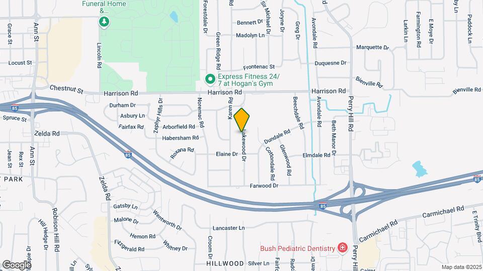 1154 Lakewood Dr Map and Location Details