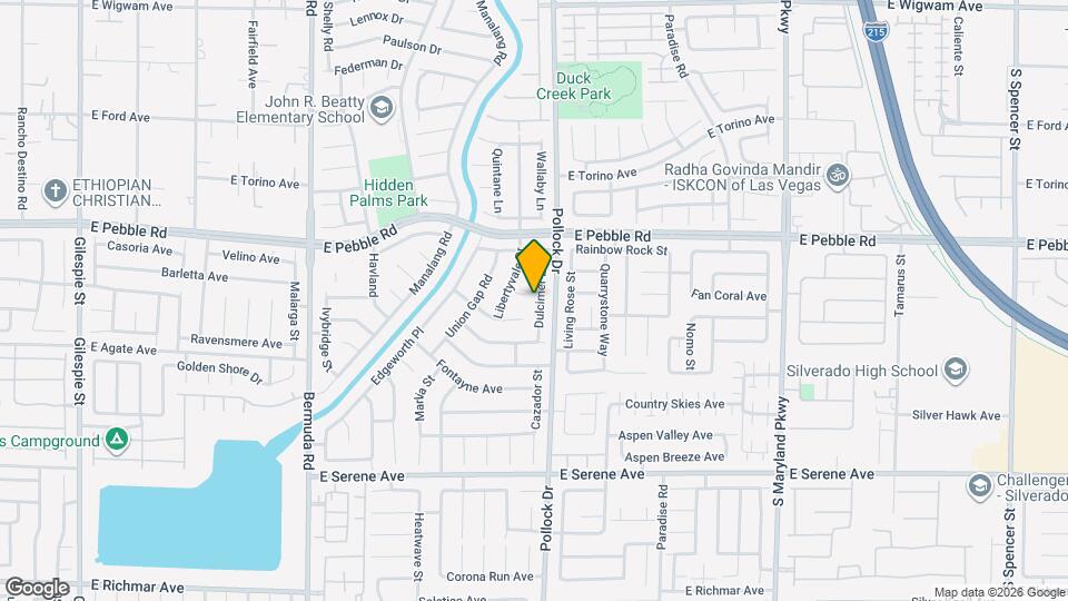 9007 Dulcimer Ln Map and Location Details