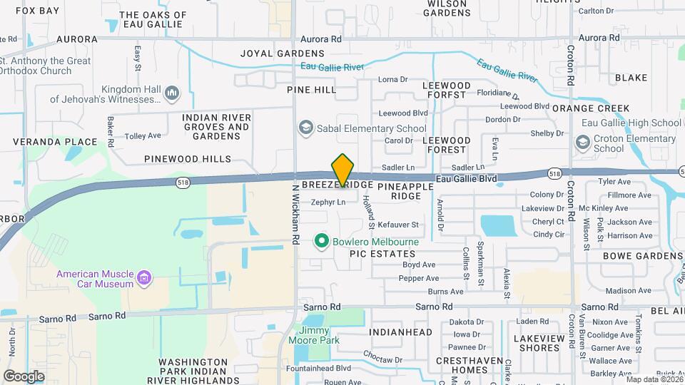 2807 Tropic Rd Map and Location Details