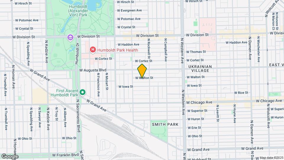 2627 W Walton St Map and Location Details