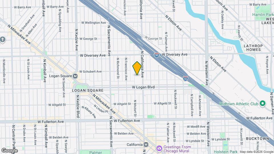 2627 N Mozart St, Unit 2627 N Mozart #1 Map and Location Details