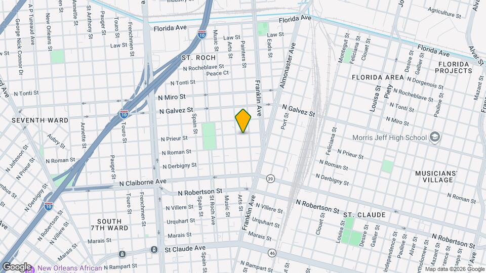 2522 N Prieur St Mapa y Detalles de la Ubicación
