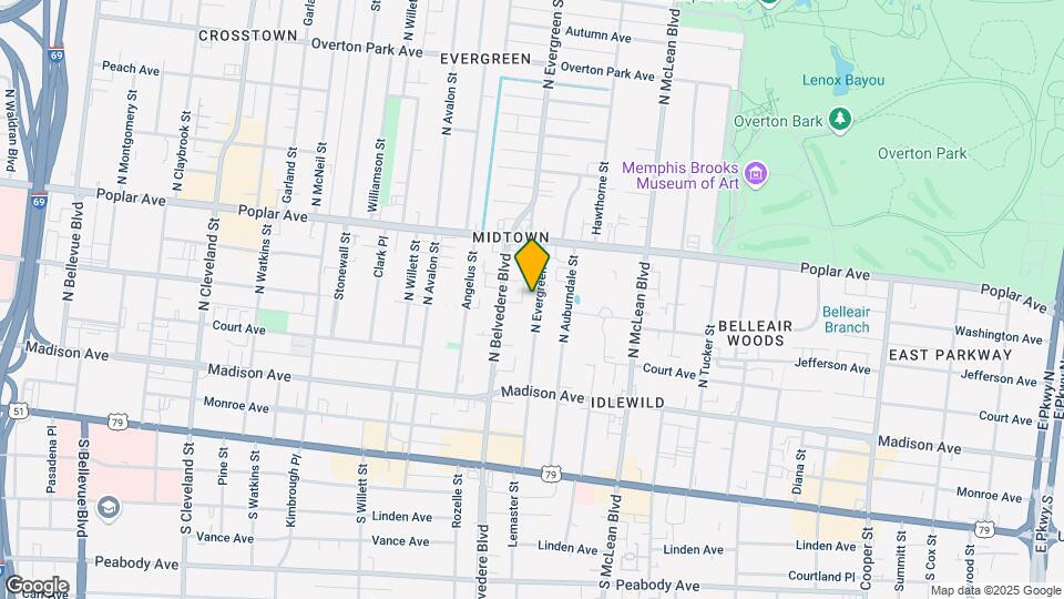 115 Evergreen St Mapa y Detalles de la Ubicación