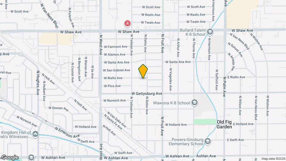 725 W Rialto Ave Map and Location Details