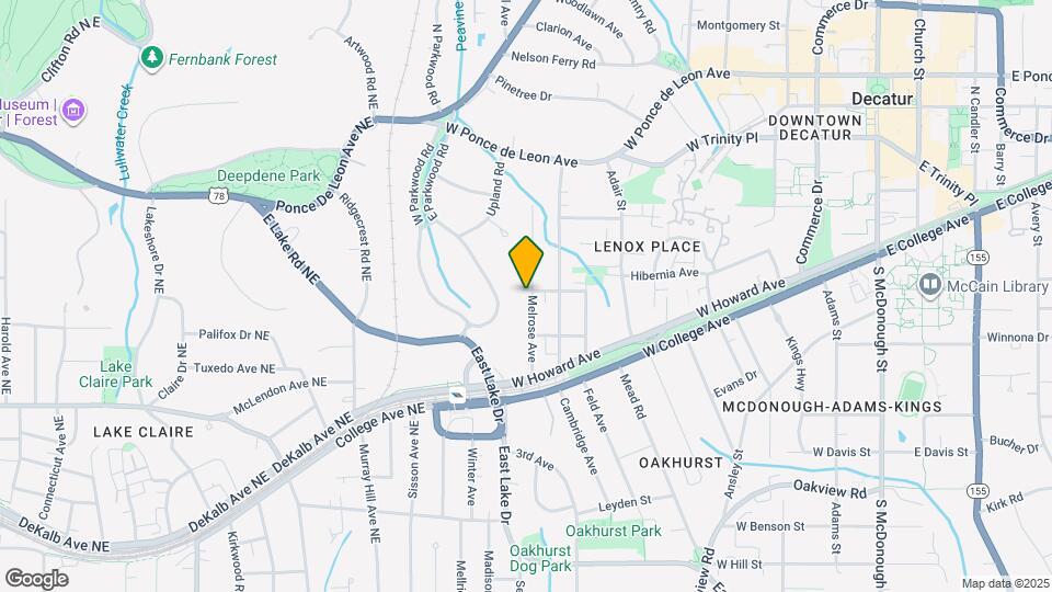 240 Melrose Ave Map and Location Details