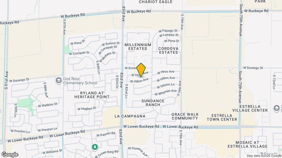 8134 W Hilton Ave Map and Location Details