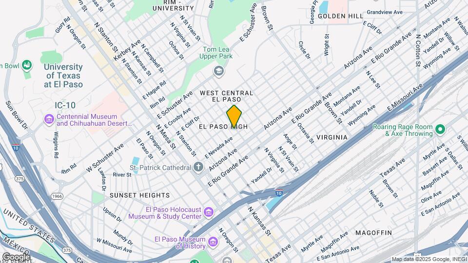 619 E Nevada Ave Map and Location Details