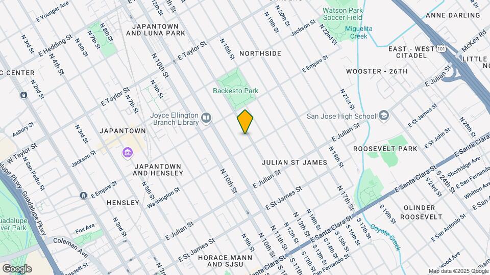 421 N 13th St, Unit House Map and Location Details