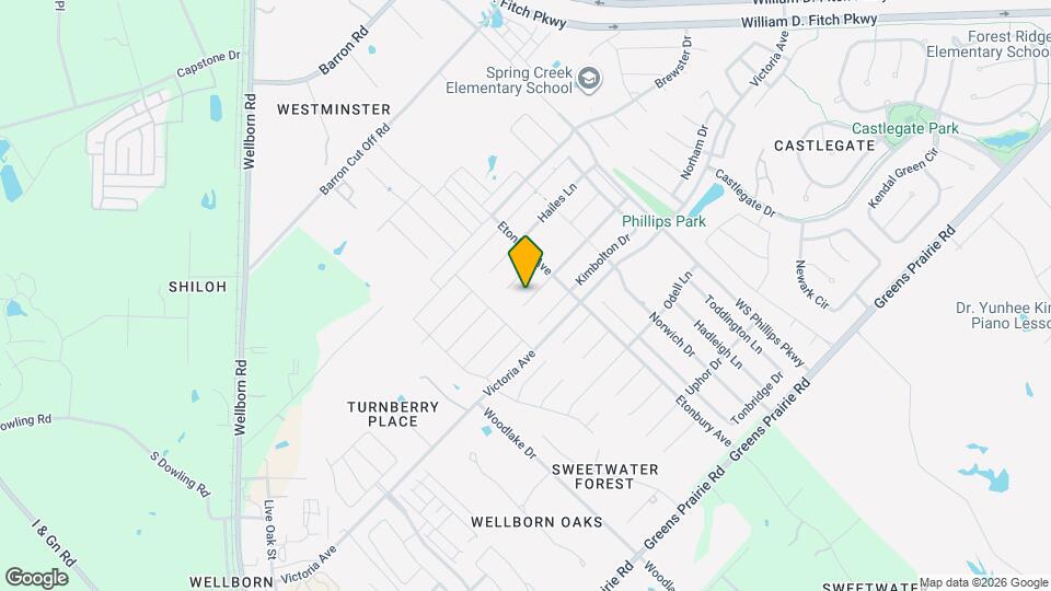 Available for June Move in! Charming 3/2 in Castlegate 2! Map and Location Details