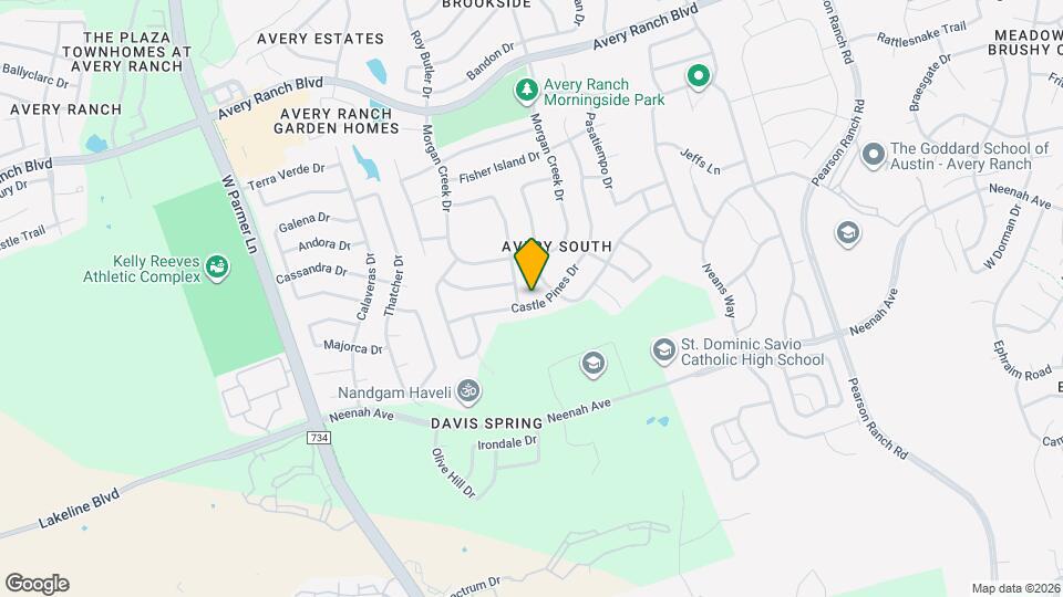 9308 Castle Pines Dr Map and Location Details