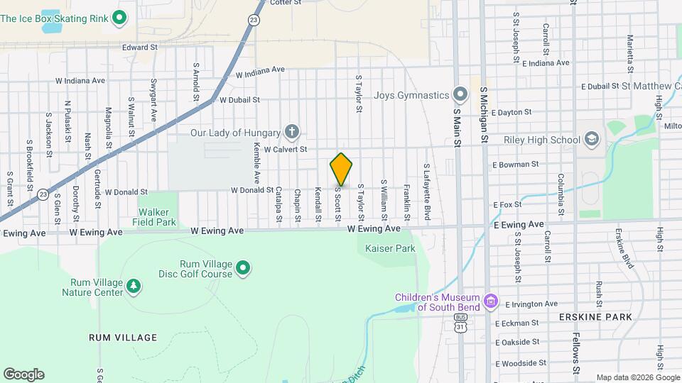 2102 S Scott St Map and Location Details